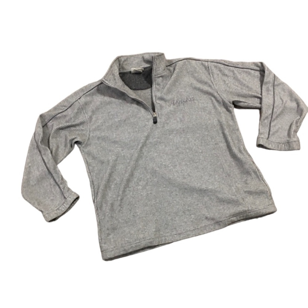 Alaska Souvenir Men’s Quarter Zip Long Sleeve Shirt size medium